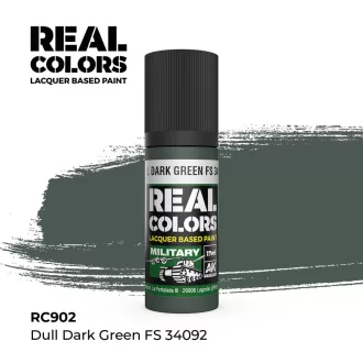   AK Interactive - Real Colors: Dull Dark Green FS 34092 17 ml. festék