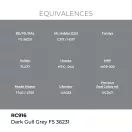 AK Interactive - Real Colors: Dark Gull Grey FS 36231 17 ml. festék