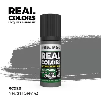 AK Interactive - Real Colors: Neutral Grey 43 17 ml. festék