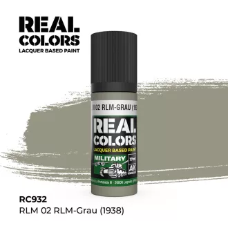   AK Interactive - Real Colors: RLM 02 RLM-GRAU (1938) 17 ml. festék