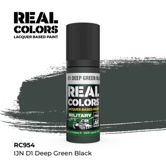   AK Interactive - Real Colors: IJN D1 Deep Green Black 17 ml. festék