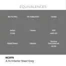 AK Interactive - Real Colors: A-14 Interior Steel Grey 17 ml. festék
