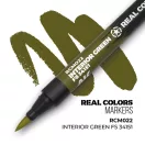 AK Interactive - Real Colors Markers: INTERIOR GREEN FS 34151 festékfilc