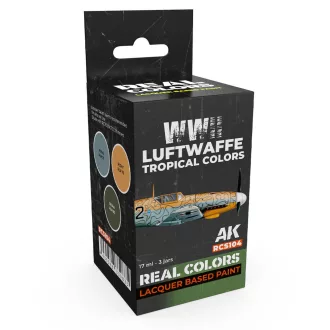   AK Interactive - WWII Luftwaffe Tropical Colors SET festékkészlet