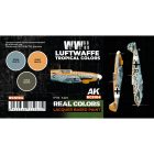 AK REAL COLOR Luftwaffe WWII Tropical Colors Set