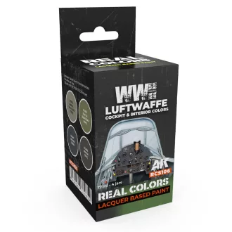   AK Interactive - WWII Luftwaffe Cockpit & Interior Colors SET festékkészlet