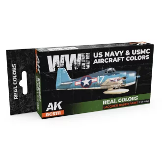   AK Interactive - WWII US Navy & USMC Aircraft Colors SET festékkészlet