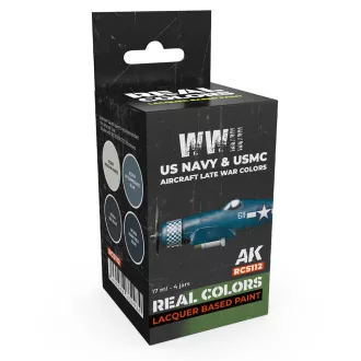   AK Interactive - WWII US Navy & USMC Aircraft Late War Colors SET festékkészlet