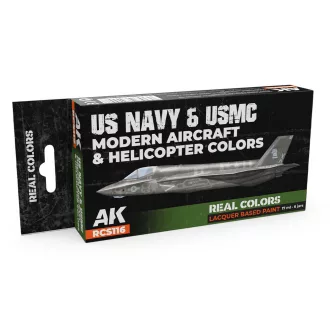   AK Interactive - US Navy&USMC Modern Aircraft&Helicopter Colors SET festékkészlet