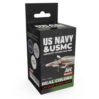   AK Interactive - US Navy & USMC Aircraft Colors 1945-1980 SET festékkészlet
