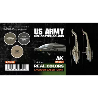   AK Interactive - US Army Helicopter Colors SET festékkészlet