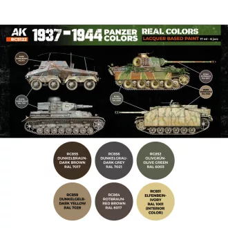 AK Interactive - 1937-1944 Panzer Colors SET festékkészlet