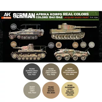   AK Interactive - German Afrika Korps Colors 1941-1943 SET festékkészlet