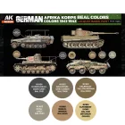AK REAL COLOR German Afrika Korps Colors 1941-1943 Set