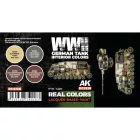 AK REAL COLOR German WWII Tank Interior Colors Set