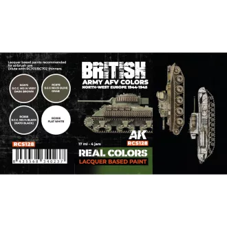   AK Interactive - British Army AFV Colors. North-West Europe 1944-1945 SET festékkészlet
