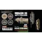 AK REAL COLOR Modern US AFV Colors Set