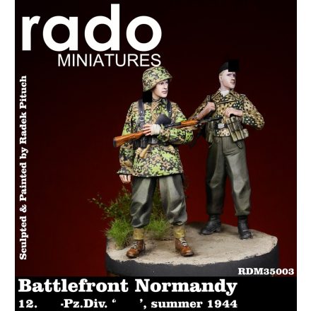 Rado Miniatures Battlefront Normandy, 12. SS Pz.Div. "HJ", summer 1944 (two figures)