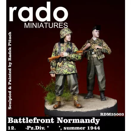 Rado Miniatures Battlefront Normandy, 12. SS Pz.Div. "HJ", summer 1944 (two figures)