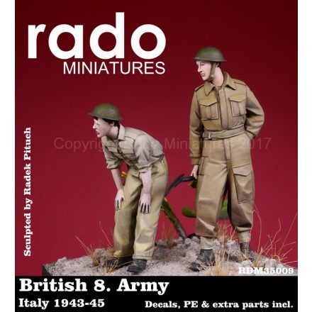 Rado Miniatures British 8. Army Italy 1943-45 Decals, PE & extra parts included