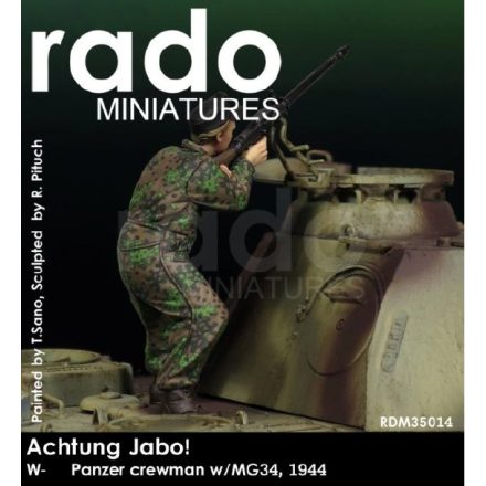 Rado Miniatures Achtung Jabo ! W-SS Panzer crewman w/MG34 , 1944