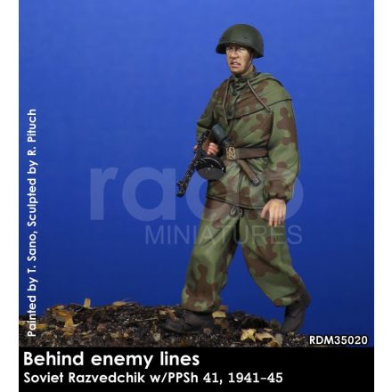 Rado Miniatures Behind enemy lines, Soviet Razvedchik w/PPSh 41,1941-45