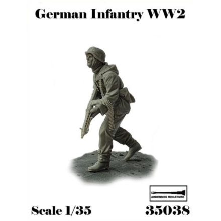 Ardennes Miniature German Infantry WW2 makett