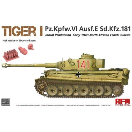 Rye Field Model Tiger I Early 1943 North African makett