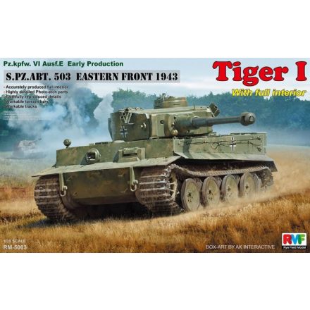 Rye Field Model Tiger I Early Production w/Full Interior makett