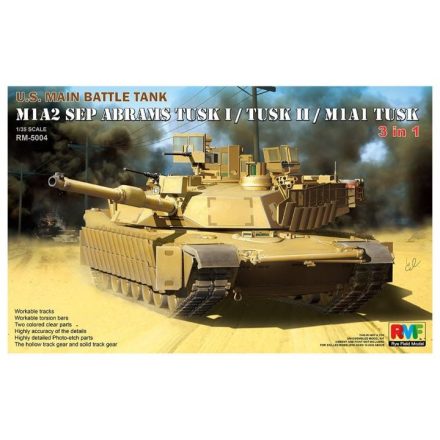Rye Field Model M1A2 SEP Abrams Tusk I/Tusk II/M1A1 Tusk makett