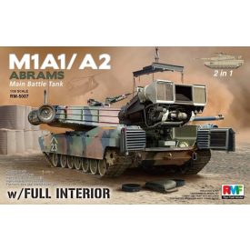   Rye Field Model M1A1/ A2 Abrams w/Full Interior 2 in 1 makett
