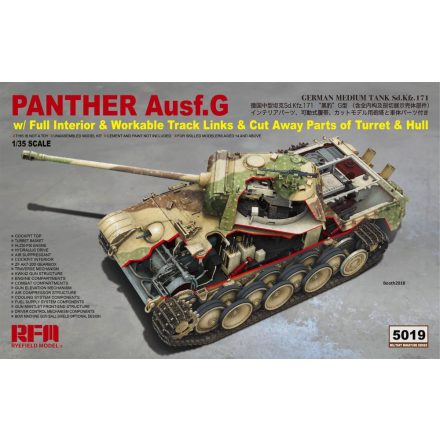 Rye Field Model Panther Ausf.G w/ Full Interior makett