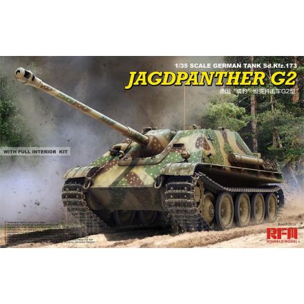 Rye Field Model Jagdpanther G2 with Full interior & Workable Track Links makett