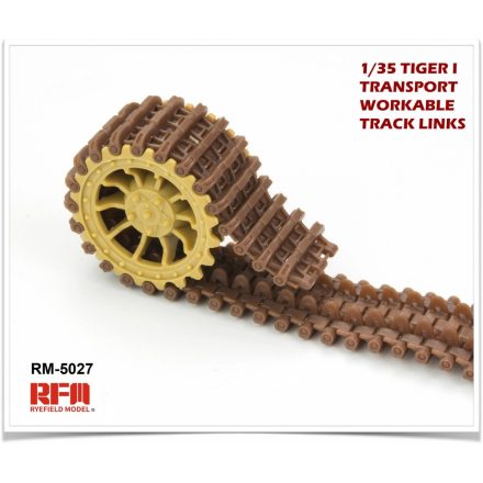 Rye Field Model Workable Track Links Tiger I Transport Mode