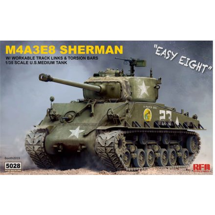 Rye Field Model M4A3E8 Sherman "Easy Eight" makett