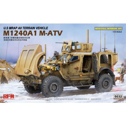 Rye Field Model U.S MRAP All Terrain Vehicle M1240A1 M-ATV makett