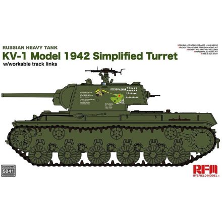 Rye Field Model Russian Heavy Tank KV-1 Model 1942 Simplified Turret makett
