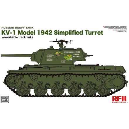 Rye Field Model Russian Heavy Tank KV-1 Model 1942 Simplified Turret makett