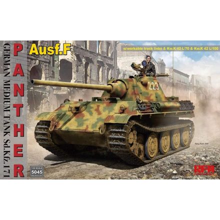 Rye Field Model Sd.Kfz.171 Panther Ausf. F w/ workable track makett