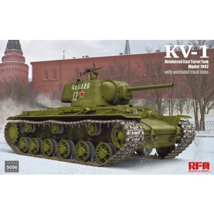 Rye Field Model KV-1 Reinforced Cast Turret mod.1942 w/workable track links makett