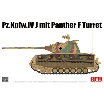 Rye Field Model Pz.Kpfw.IV J mit Panther F Turret makett