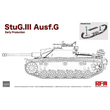 Rye Field Model StuG. III Ausf. G Early Production with workable track links makett