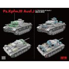 Rye Field Model Pz. Kpfw. III Ausf. J w/workable track links makett