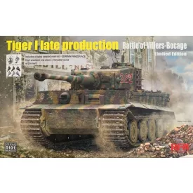   Rye Field Model Tiger I Late Production Battle of Villers-Bocage Limited Edition makett