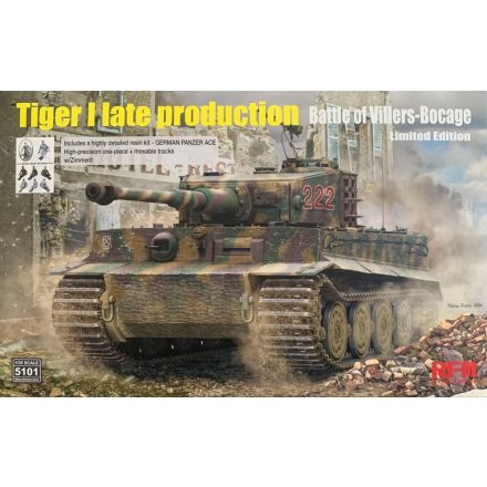 Rye Field Model Tiger I Late Production Battle of Villers-Bocage Limited Edition makett