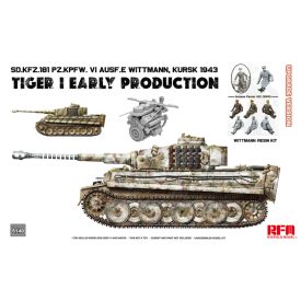   Rye Field Model Sd.Kfz.181 TIGER I EARLY PRODUCTION KURSK 1943 with Engine & WITTMANN (Resin figure) makett