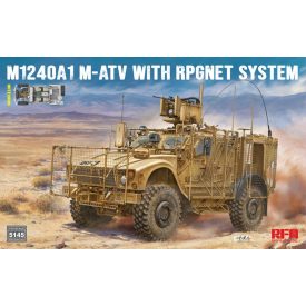   Rye Field Model U.S MRAP All Terrain Vehicle M1240A1 M-ATV with RPGNET System makett
