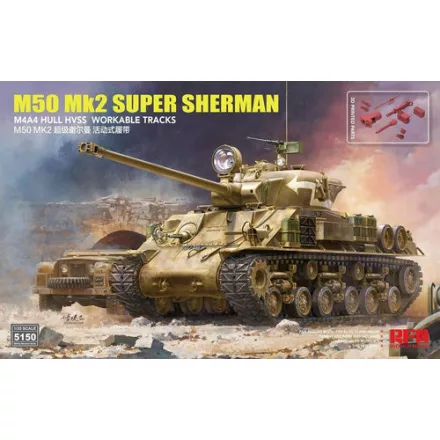 Rye Field Model M50 Mk.2 Super Sherman (M4A4) Standard Version makett