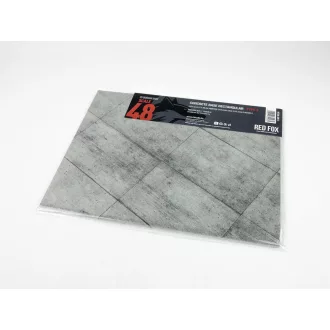   Red Fox Studio - Concrete Base Rectangular Type 3 300x230mm 3D dioráma alap
