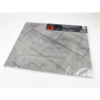   Red Fox Studio - Concrete Base Rectangular Type 4 380x320mm 3D dioráma alap